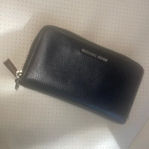 Michael Kors wristlet wallet with phone pocket